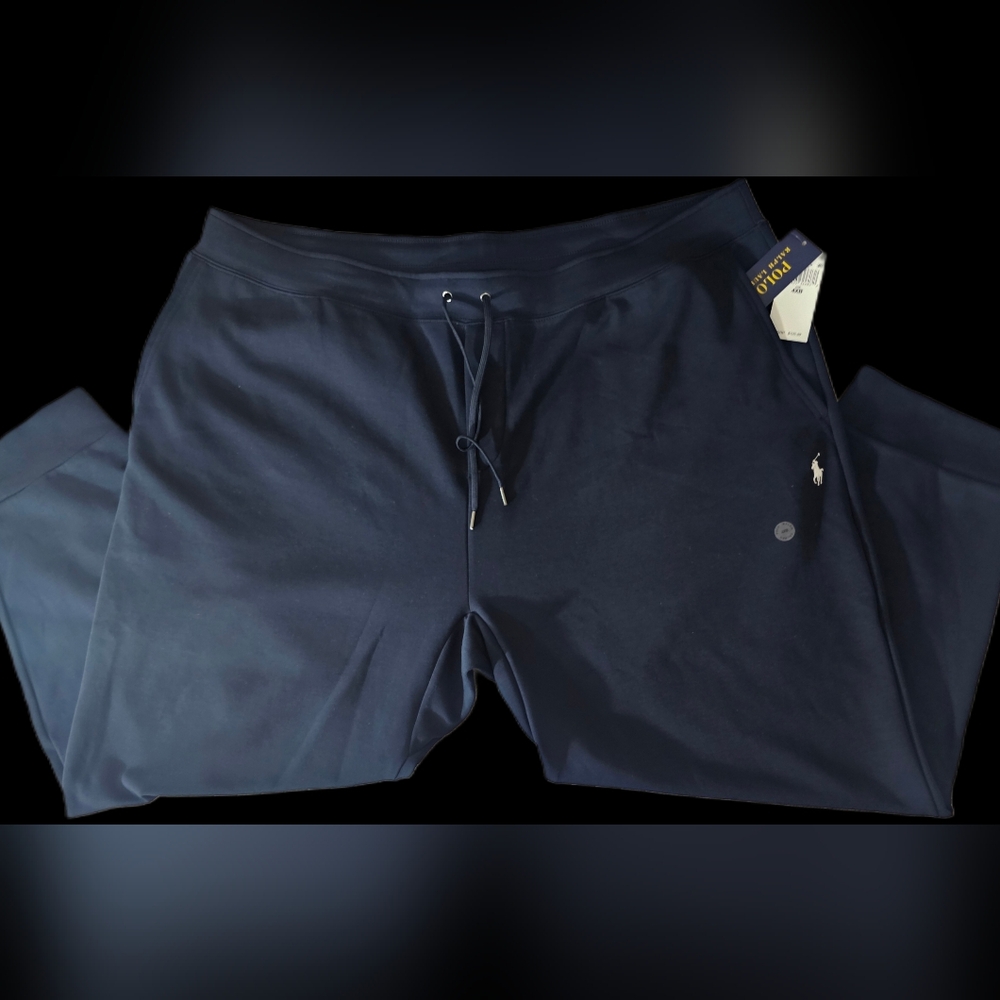 NWT Navy Blue Polo by Ralph Lauren Men's Big And Tall Joggers - Picture 6 of 7